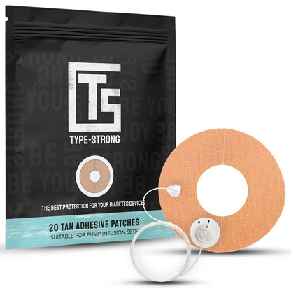 Pump Infusion Set Adhesive Patches - 20 Pack - Type Strong